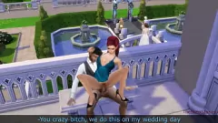 تشغيل غش العريس قبل الزواج الذي تم صيده على الكاميرا - شريط الجنس Sims 4 Taboo