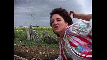 The mature old woman has hardcore sex in the open air as she loves it