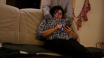Play the spectator caught while watching a xxx movie by her lover